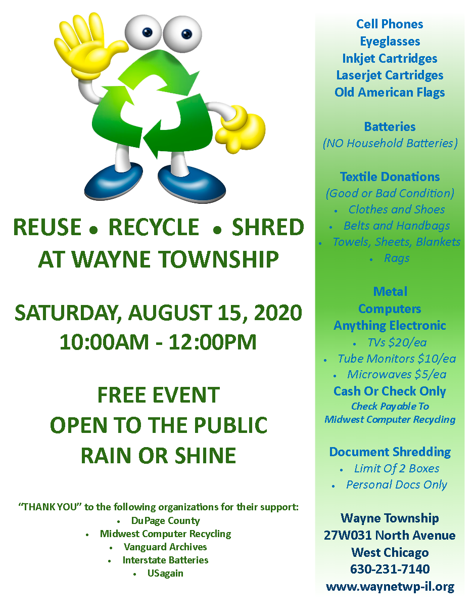 Wayne Township Recycle event June2020
