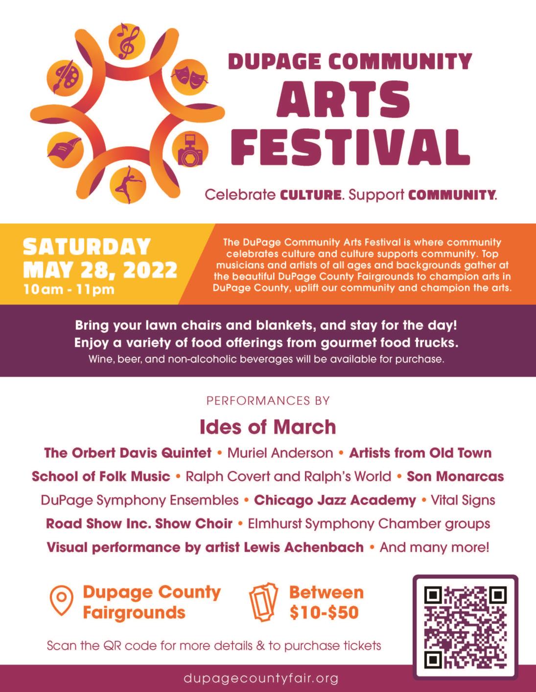 DuPage Community Arts Festival Flyer 20220528