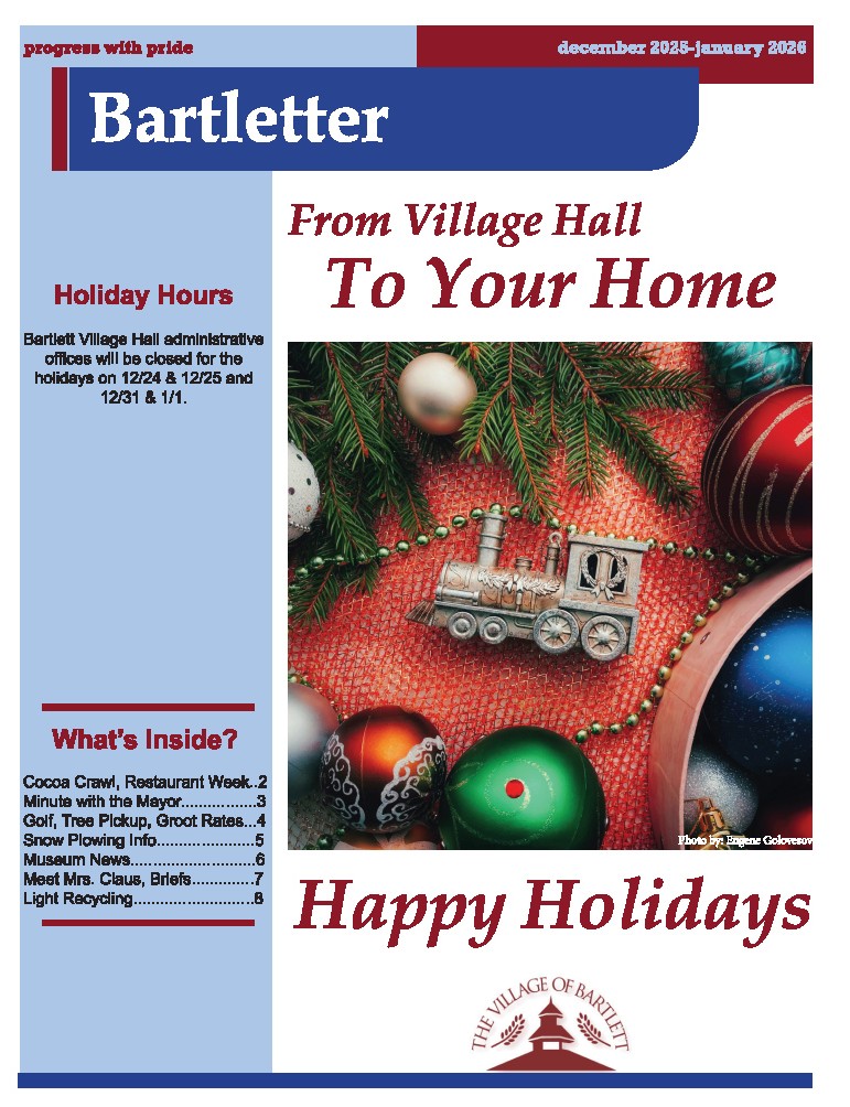 Bartletter December 2025 - January 2026 cover