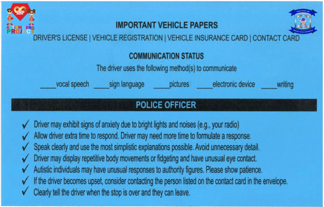 image of front of the blue envelope